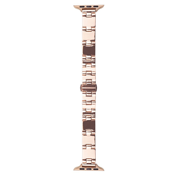 Watch Band Apple Watch Series 41mm - 40mm - 38mm Mirror Finish Zinc Alloy Strap - Rose Gold#serie_5