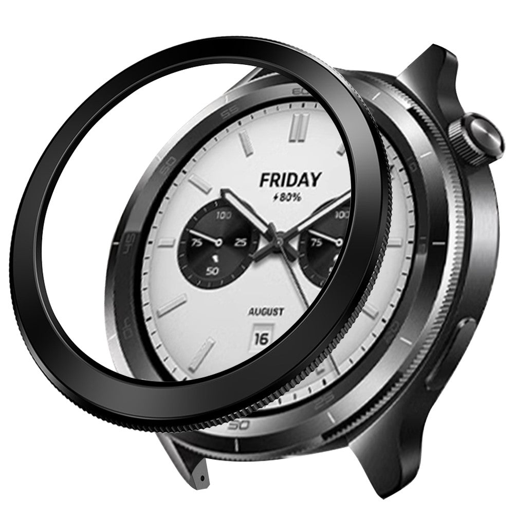 Xiaomi Watch S4 / S3 Bump Resistant Watch Bezel Slim Design Smartwatch Ring Frame - Black#serie_1