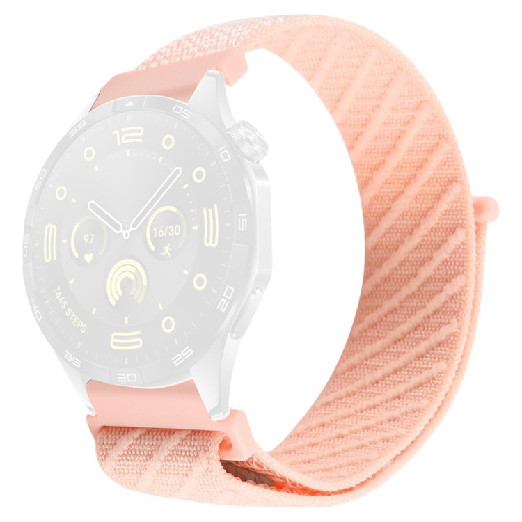 22mm Watch Band Huawei Watch GT 5 Pro 46mm / GT 5 46mm / GT 4 46mm / Watch 4 / Samsung Galaxy Watch3 Nylon Loop Strap - Pink#serie_4