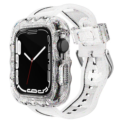 Stilren Silikone Universal Rem passer til Apple Smartwatch - Gennemsigtig#serie_2