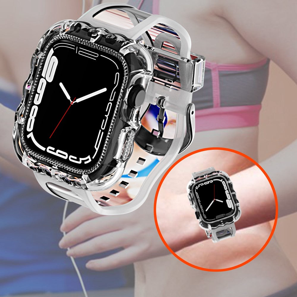 Stilren Silikone Universal Rem passer til Apple Smartwatch - Pink#serie_3