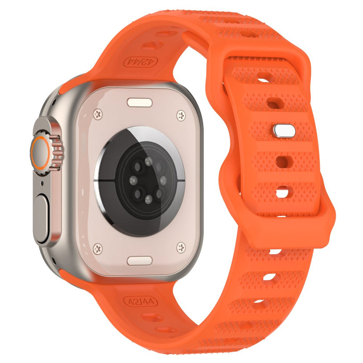 Vildt Fed Silikone Universal Rem passer til Apple Smartwatch - Orange#serie_2