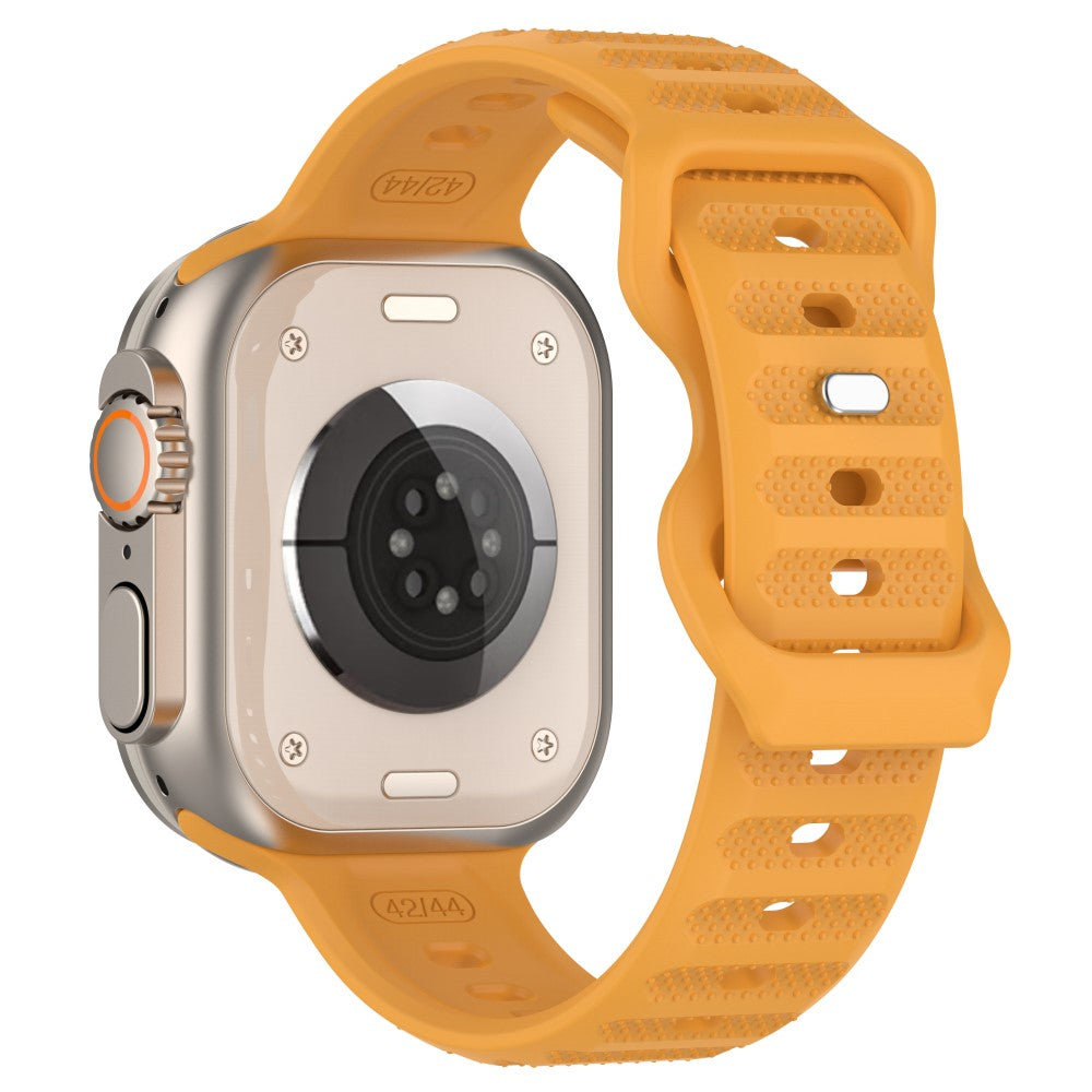 Vildt Fed Silikone Universal Rem passer til Apple Smartwatch - Gul#serie_5