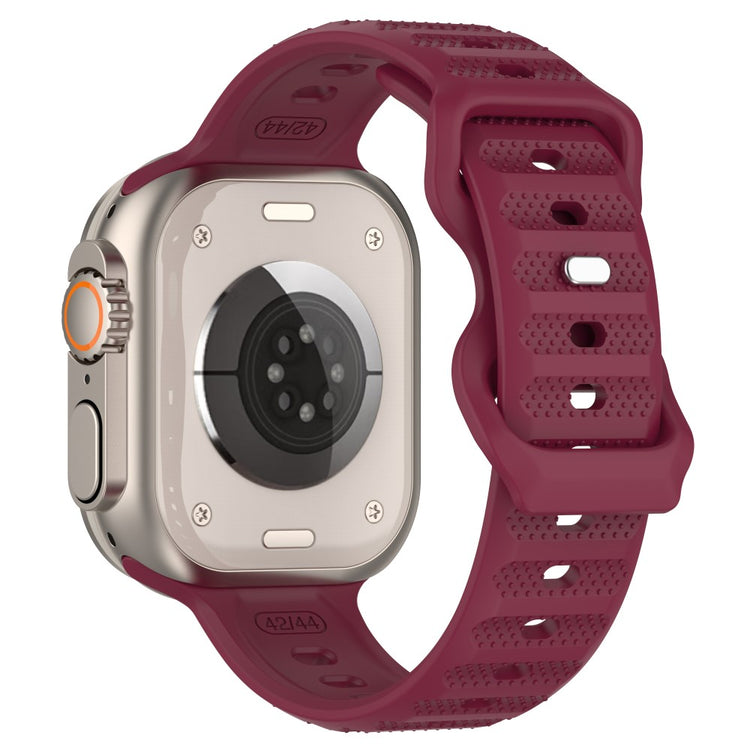 Vildt Fed Silikone Universal Rem passer til Apple Smartwatch - Rød#serie_6
