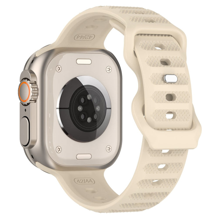 Vildt Fed Silikone Universal Rem passer til Apple Smartwatch - Guld#serie_7