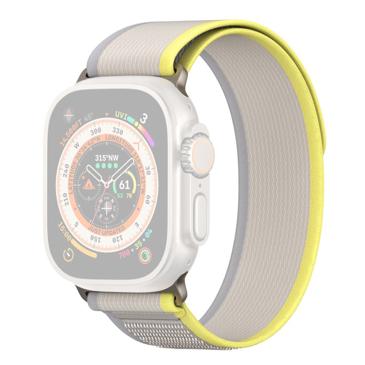 Fed Metal Og Nylon Universal Rem passer til Apple Smartwatch - Gul#serie_3