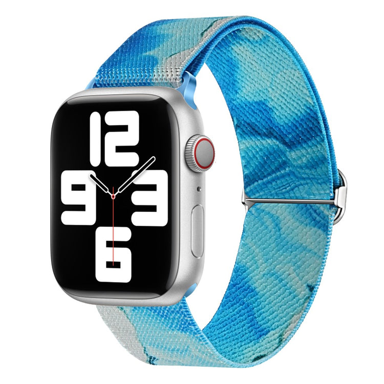 Vildt Fint Metal Og Nylon Universal Rem passer til Apple Smartwatch - Blå#serie_2