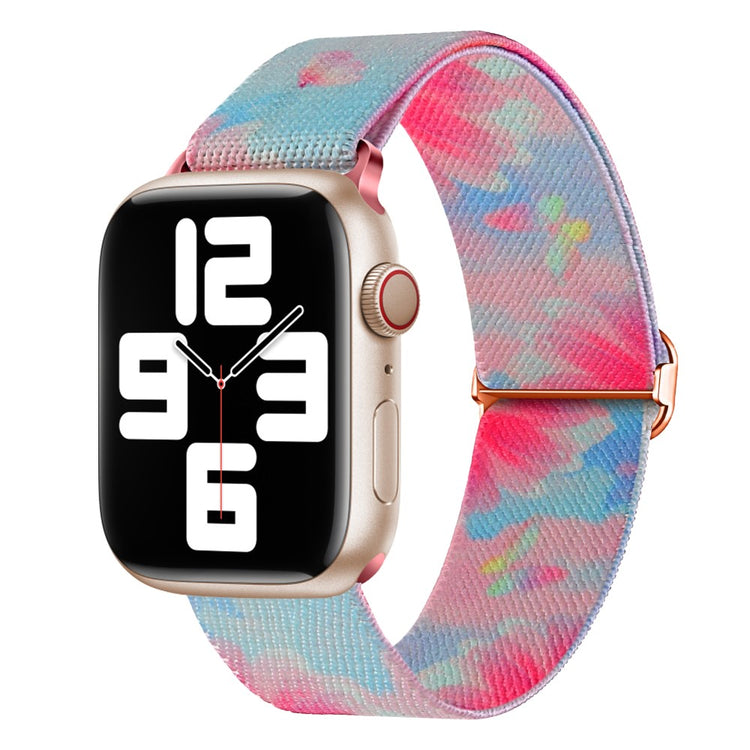 Vildt Fint Metal Og Nylon Universal Rem passer til Apple Smartwatch - Pink#serie_3