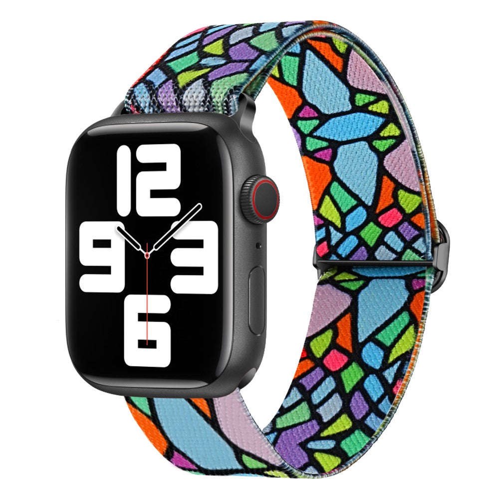 Vildt Fint Metal Og Nylon Universal Rem passer til Apple Smartwatch - Flerfarvet#serie_4