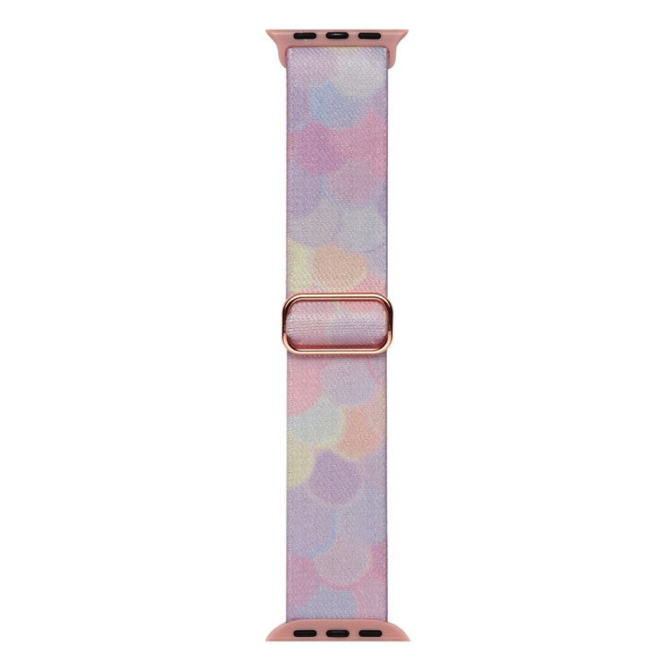 Vildt Fint Metal Og Nylon Universal Rem passer til Apple Smartwatch - Pink#serie_5