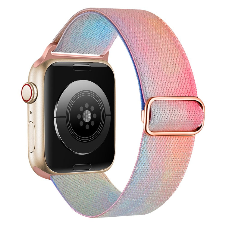 Vildt Fint Metal Og Nylon Universal Rem passer til Apple Smartwatch - Pink#serie_6