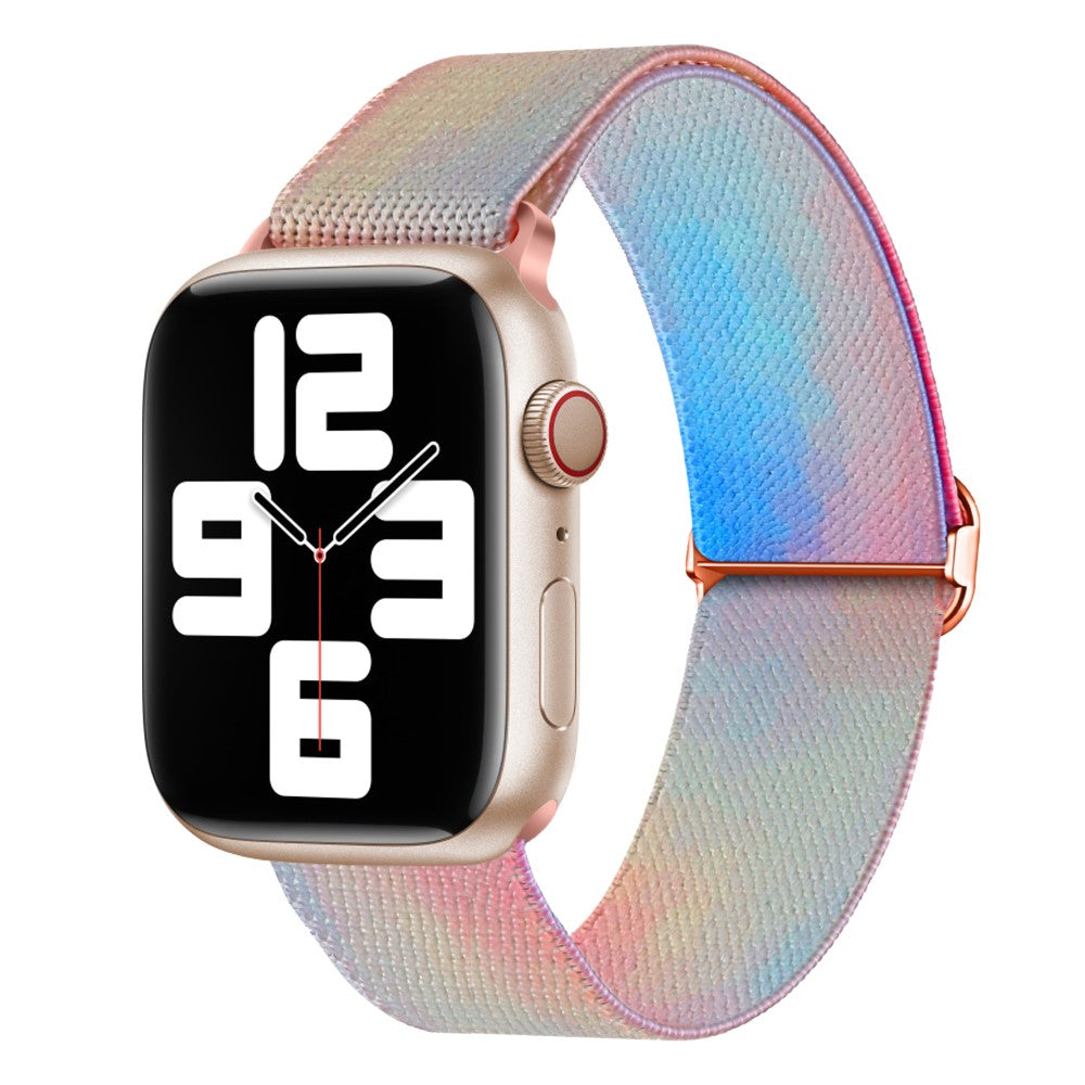 Vildt Fint Metal Og Nylon Universal Rem passer til Apple Smartwatch - Pink#serie_6