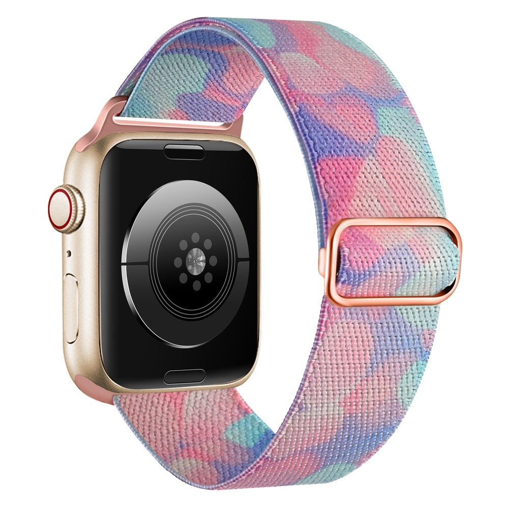 Vildt Fint Metal Og Nylon Universal Rem passer til Apple Smartwatch - Pink#serie_7