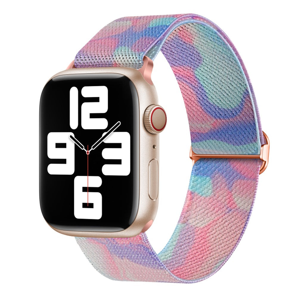 Vildt Fint Metal Og Nylon Universal Rem passer til Apple Smartwatch - Pink#serie_7