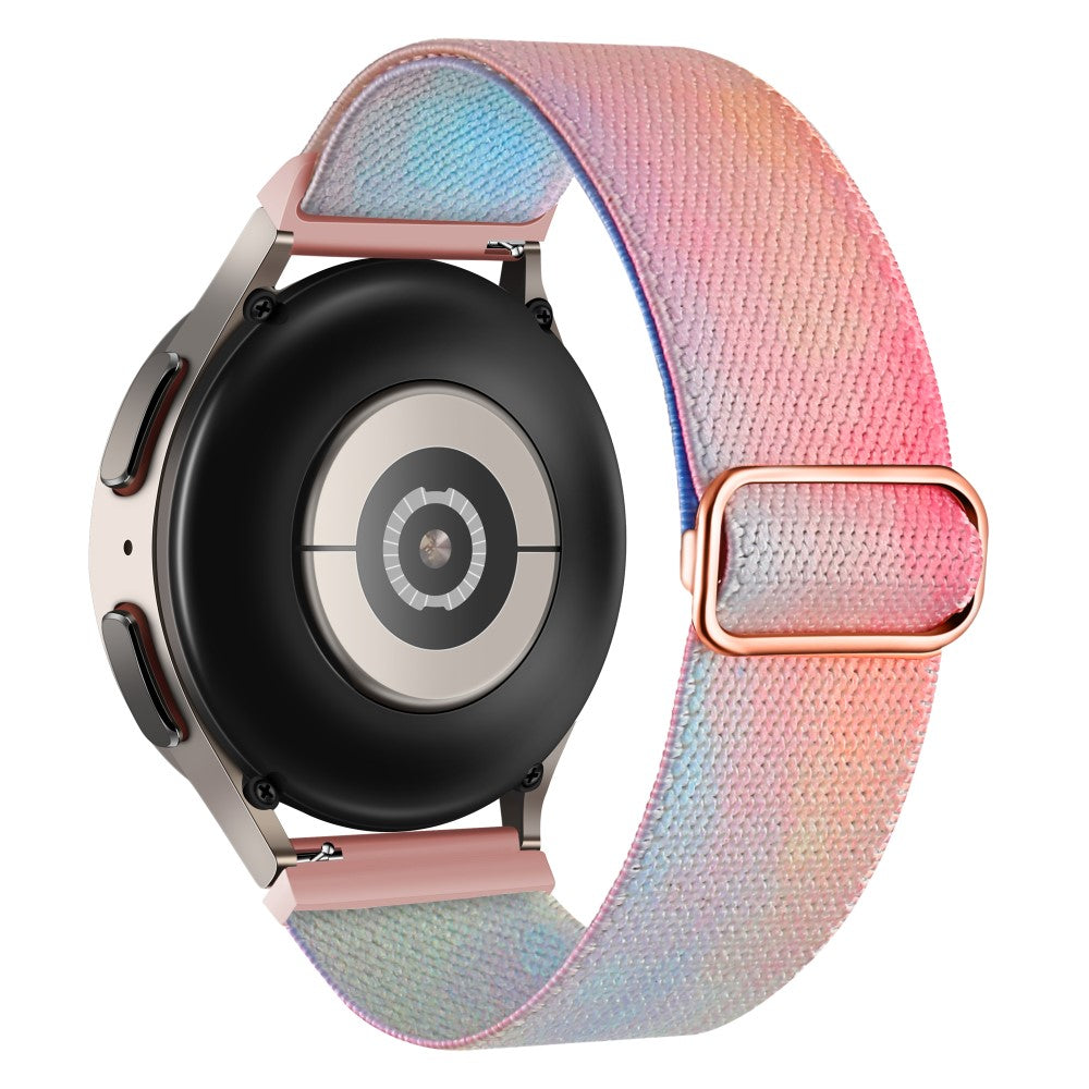 Super Godt Metal Og Nylon Universal Rem passer til Smartwatch - Pink#serie_3