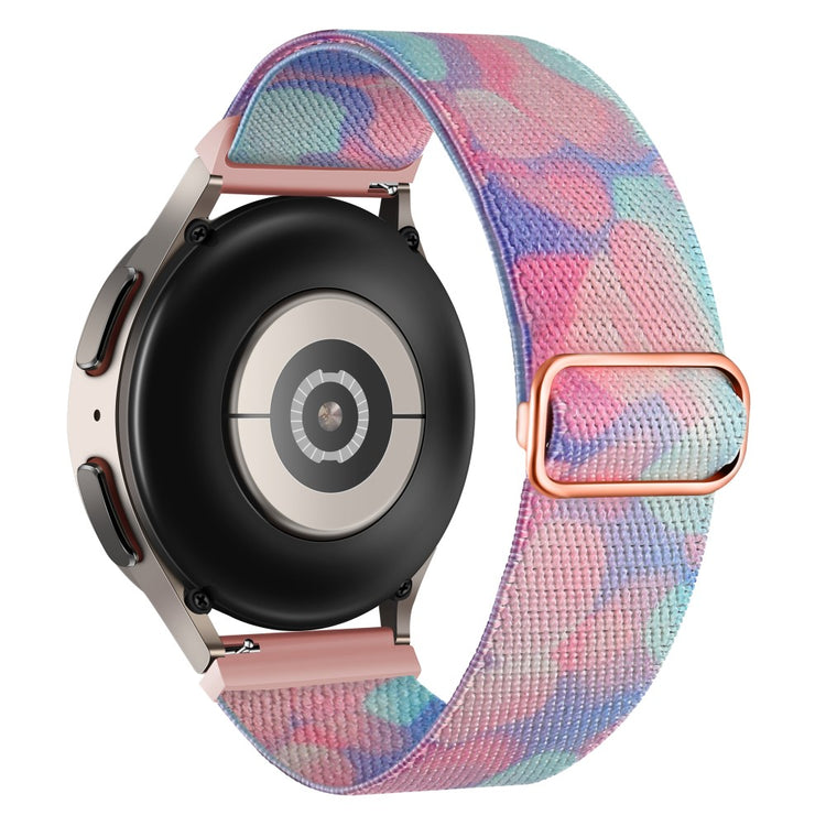 Super Godt Metal Og Nylon Universal Rem passer til Smartwatch - Pink#serie_5