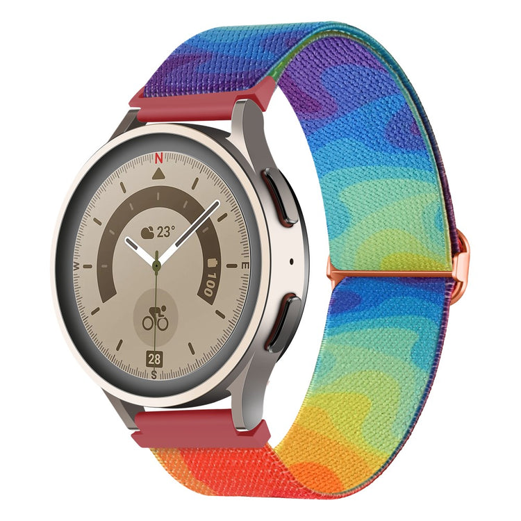 Super Godt Metal Og Nylon Universal Rem passer til Smartwatch - Flerfarvet#serie_6