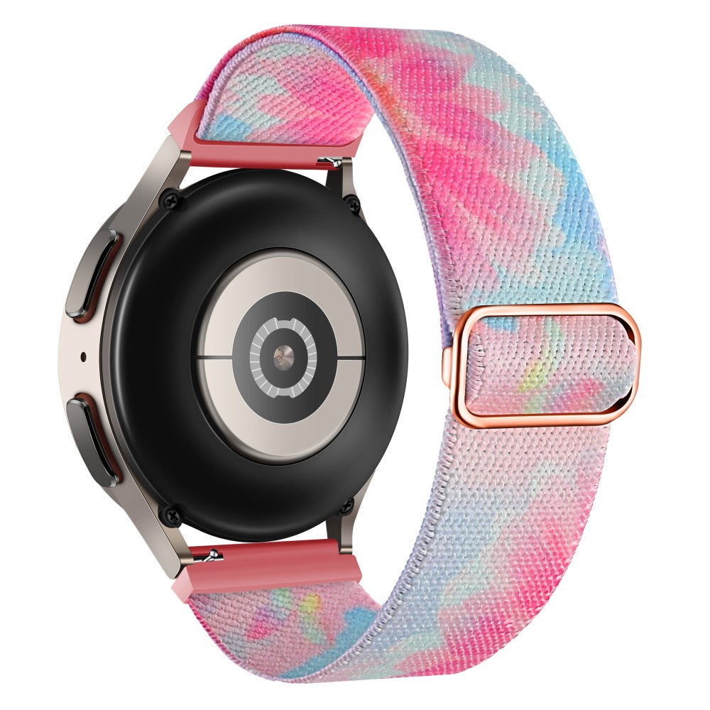 Meget Kønt Metal Og Nylon Universal Rem passer til Smartwatch - Pink#serie_1