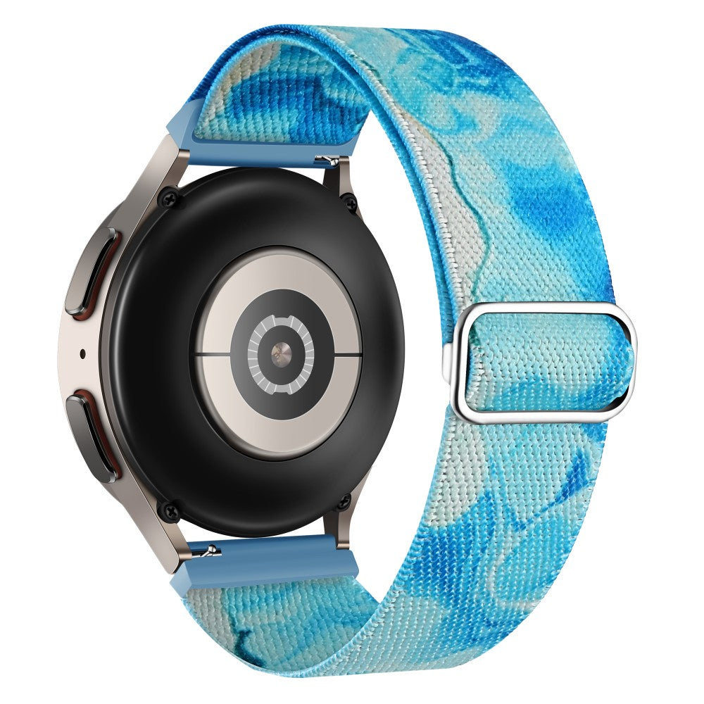 Meget Kønt Metal Og Nylon Universal Rem passer til Smartwatch - Blå#serie_2