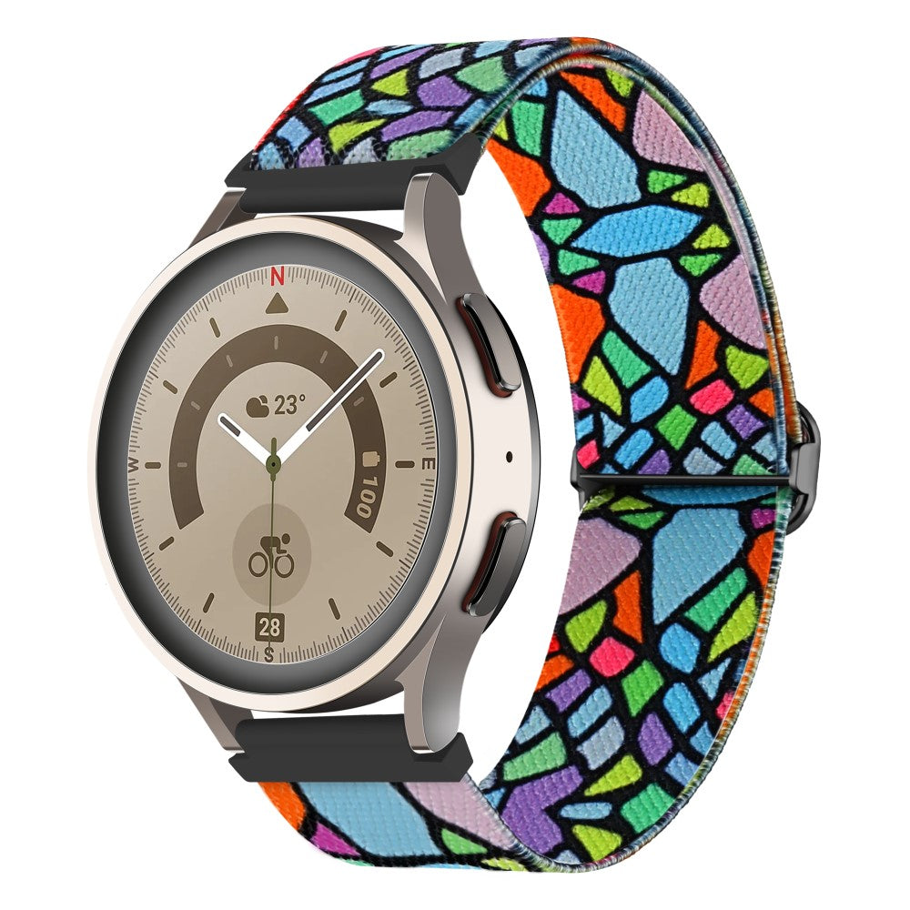 Meget Kønt Metal Og Nylon Universal Rem passer til Smartwatch - Flerfarvet#serie_5