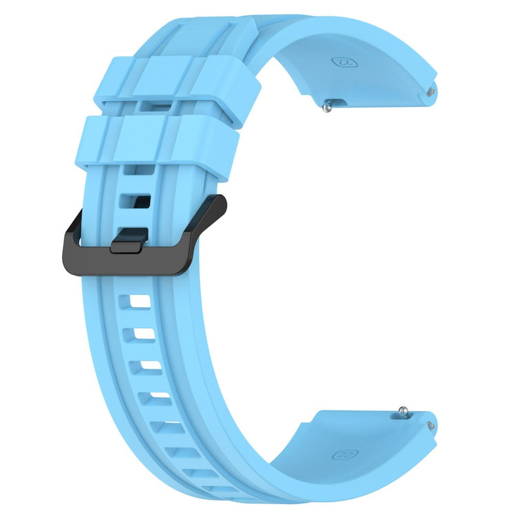 Superflot Metal Og Silikone Universal Rem passer til Smartwatch - Blå#serie_3