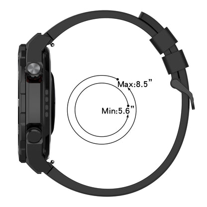Superflot Metal Og Silikone Universal Rem passer til Smartwatch - Blå#serie_3