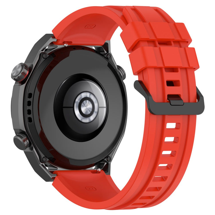 Superflot Metal Og Silikone Universal Rem passer til Smartwatch - Rød#serie_6