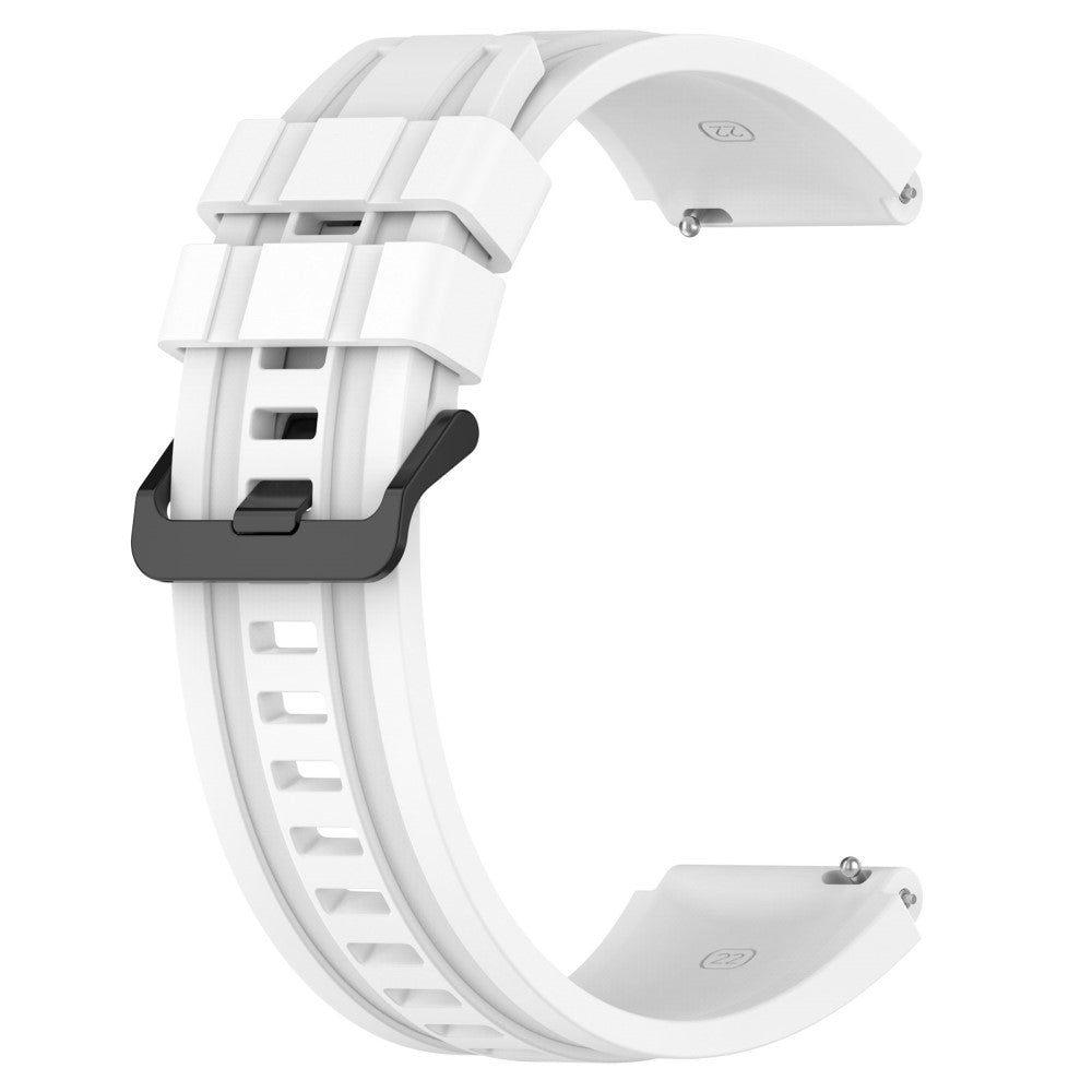 Superflot Metal Og Silikone Universal Rem passer til Smartwatch - Hvid#serie_9