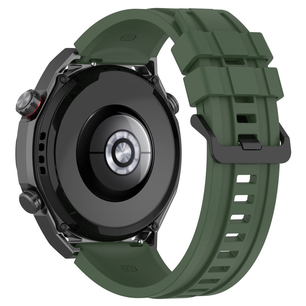 Superflot Metal Og Silikone Universal Rem passer til Smartwatch - Grøn#serie_10