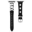 Godt Metal Og Kunstlæder Universal Rem passer til Apple Smartwatch