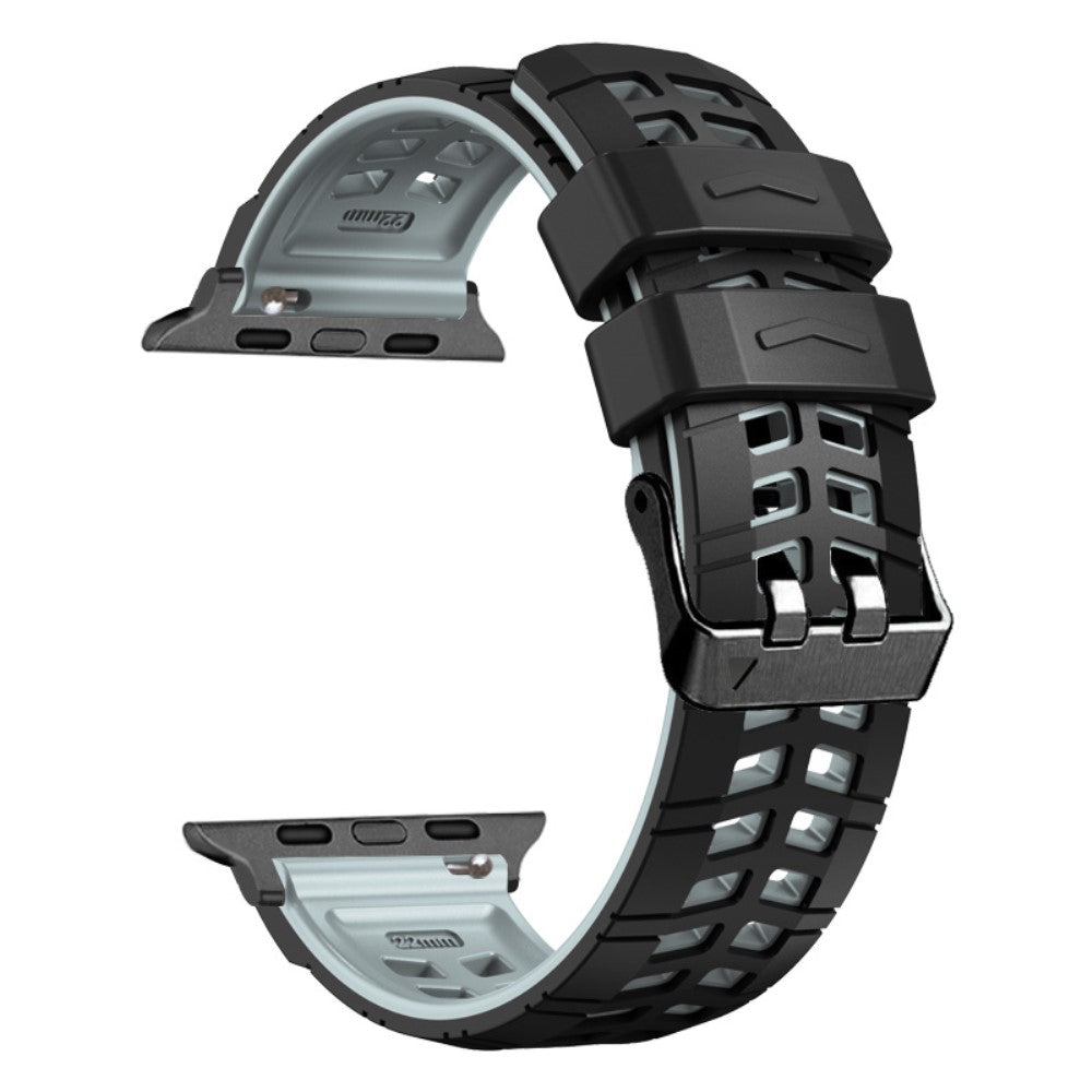 Vildt Fint Metal Og Silikone Universal Rem passer til Apple Smartwatch - Hvid#serie_1