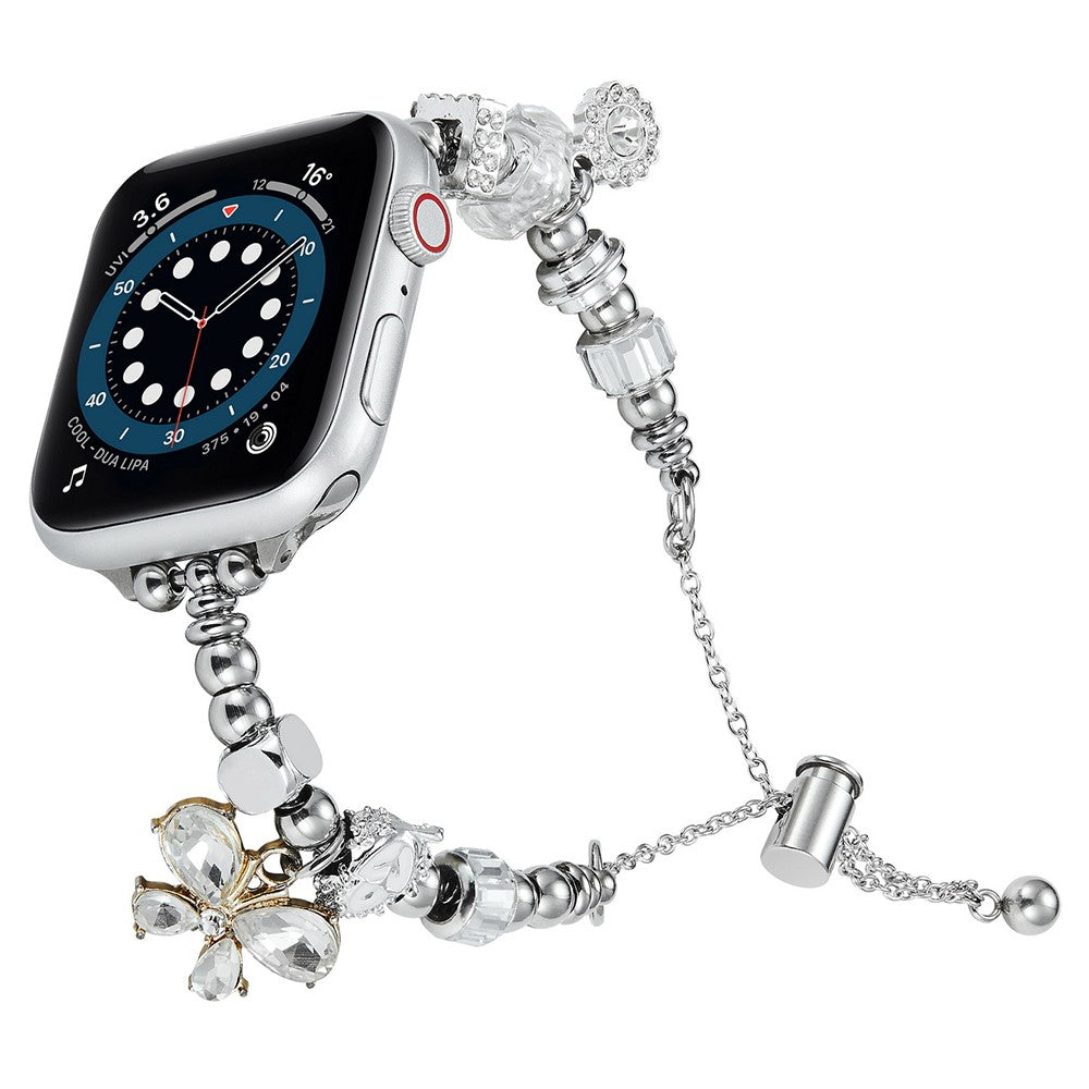 Helt Vildt Cool Metal Universal Rem passer til Apple Smartwatch - Sølv#serie_4