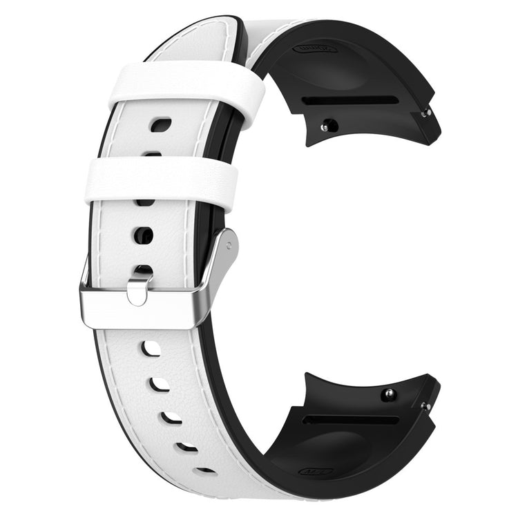 Smuk Metal Og Silikone Universal Rem passer til Samsung Smartwatch - Hvid#serie_2