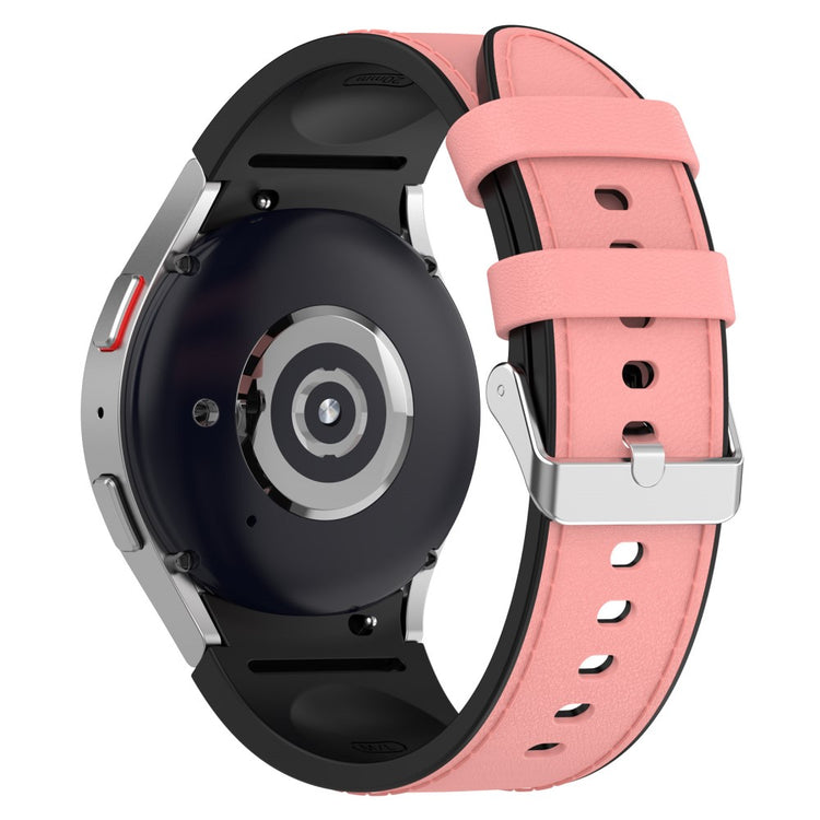 Smuk Metal Og Silikone Universal Rem passer til Samsung Smartwatch - Pink#serie_3
