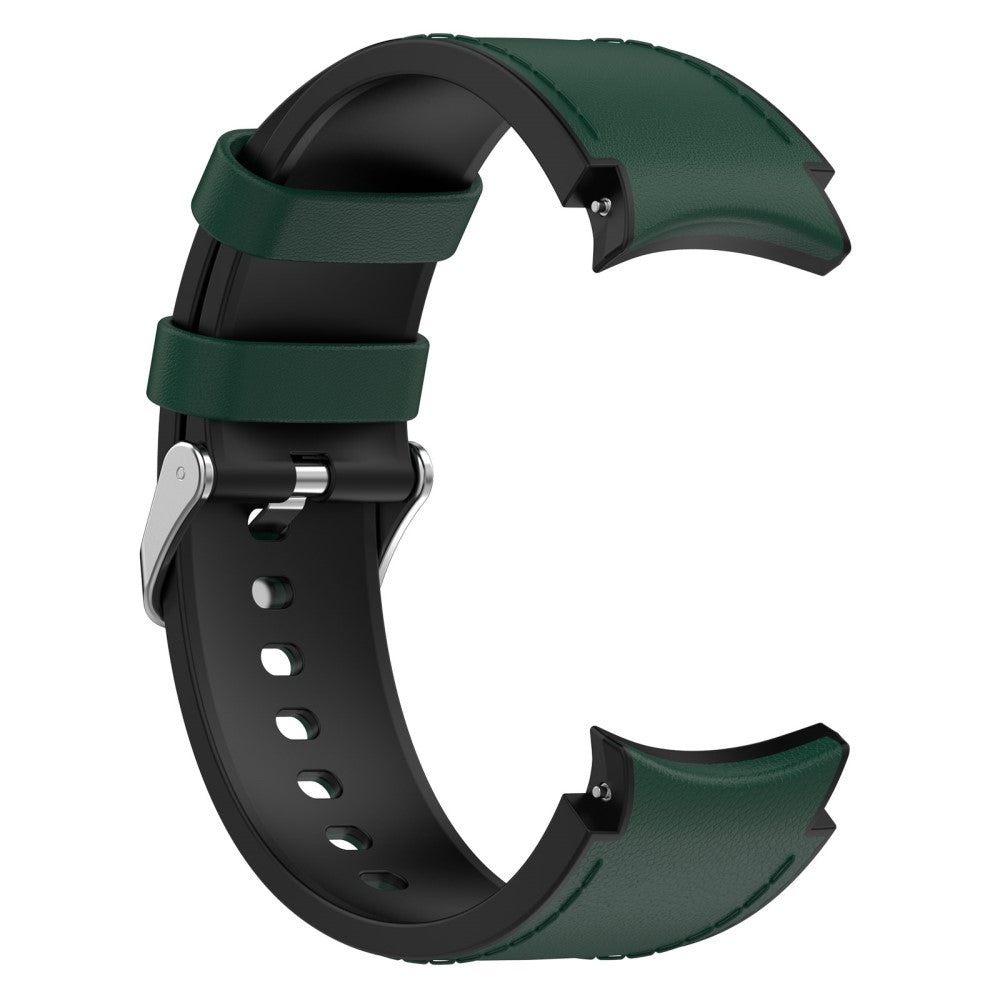 Smuk Metal Og Silikone Universal Rem passer til Samsung Smartwatch - Grøn#serie_4