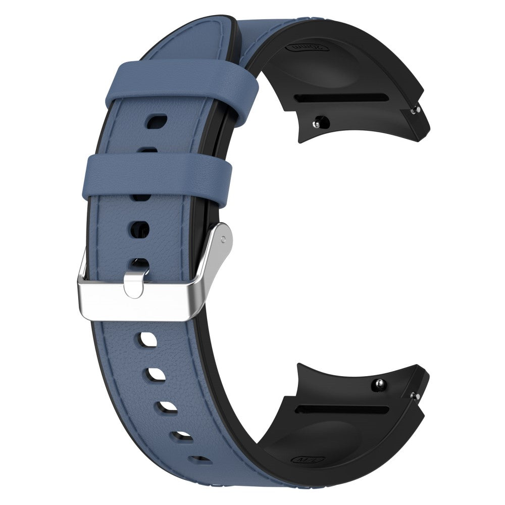 Smuk Metal Og Silikone Universal Rem passer til Samsung Smartwatch - Blå#serie_8