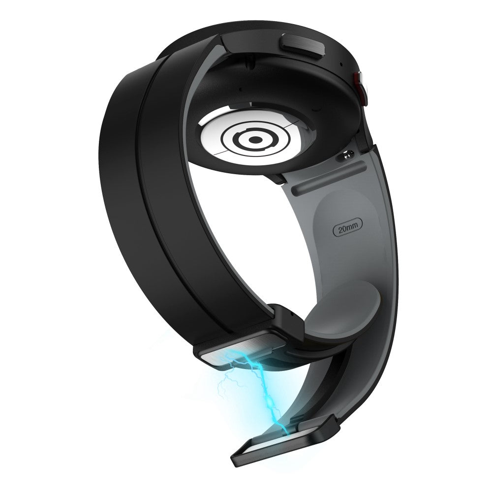 Skøn Metal Og Silikone Universal Rem passer til Samsung Smartwatch - Sort#serie_5