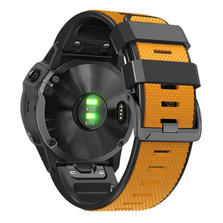 Meget Cool Metal Og Silikone Universal Rem passer til Smartwatch - Orange#serie_3
