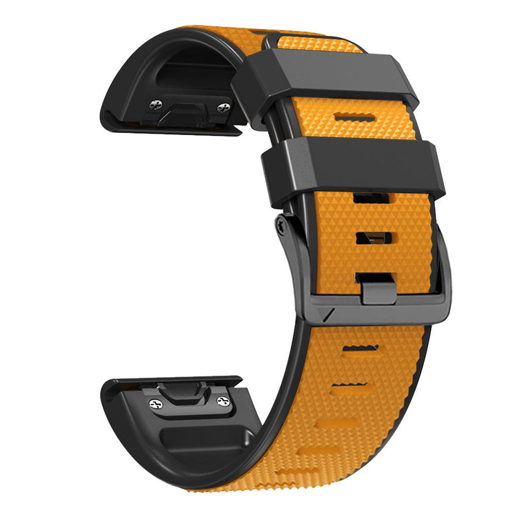 Meget Cool Metal Og Silikone Universal Rem passer til Smartwatch - Orange#serie_3