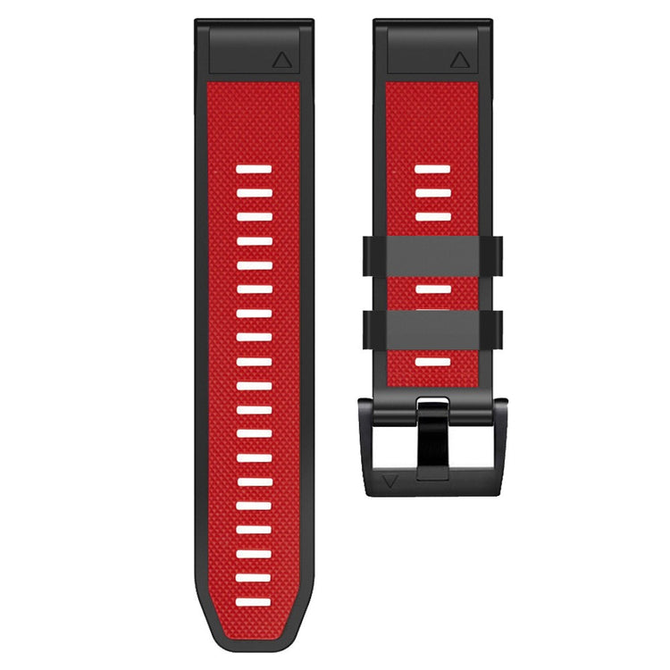Meget Cool Metal Og Silikone Universal Rem passer til Smartwatch - Rød#serie_4