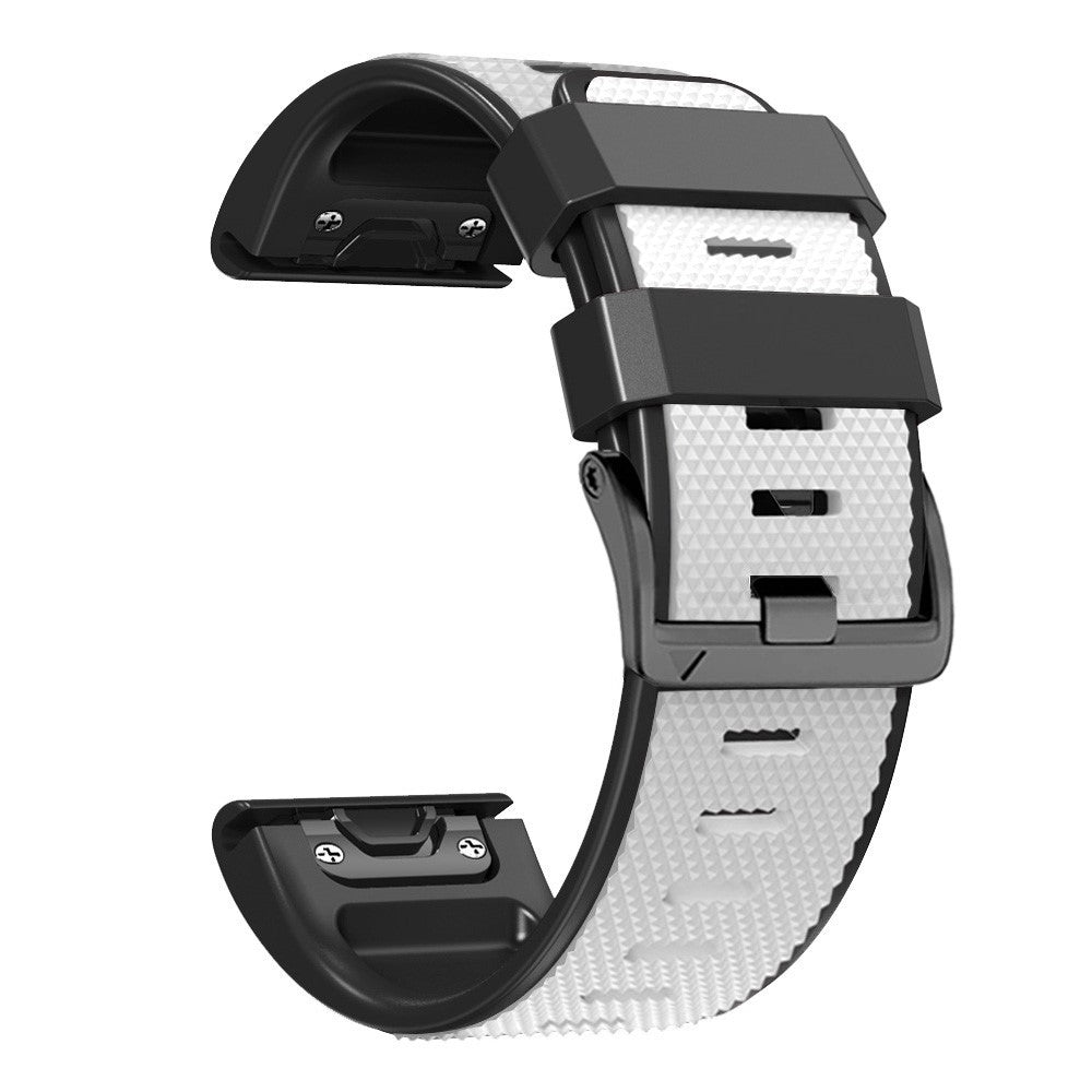 Meget Cool Metal Og Silikone Universal Rem passer til Smartwatch - Hvid#serie_6