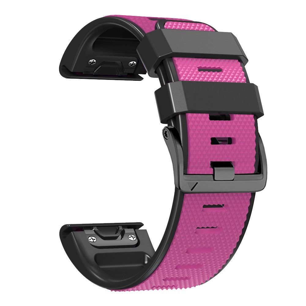 Meget Cool Metal Og Silikone Universal Rem passer til Smartwatch - Pink#serie_7