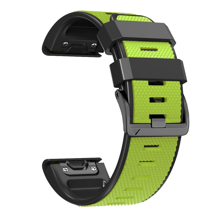 Meget Cool Metal Og Silikone Universal Rem passer til Smartwatch - Grøn#serie_10