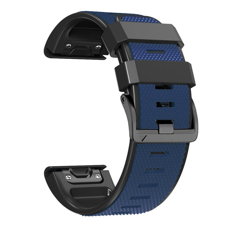 Meget Cool Metal Og Silikone Universal Rem passer til Smartwatch - Blå#serie_11