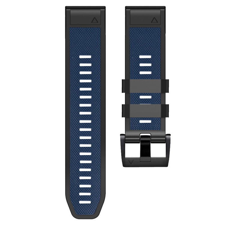 Meget Cool Metal Og Silikone Universal Rem passer til Smartwatch - Blå#serie_11