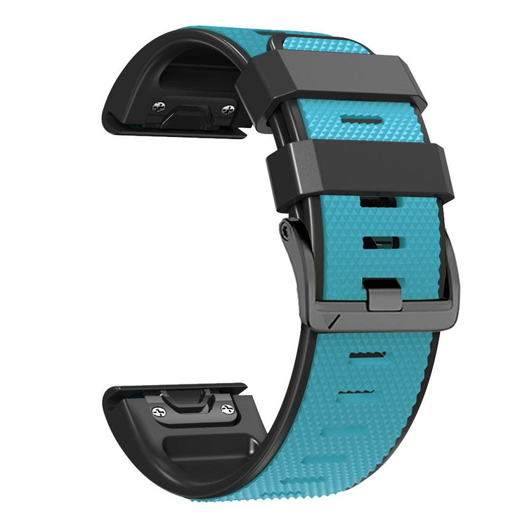 Meget Cool Metal Og Silikone Universal Rem passer til Smartwatch - Blå#serie_12