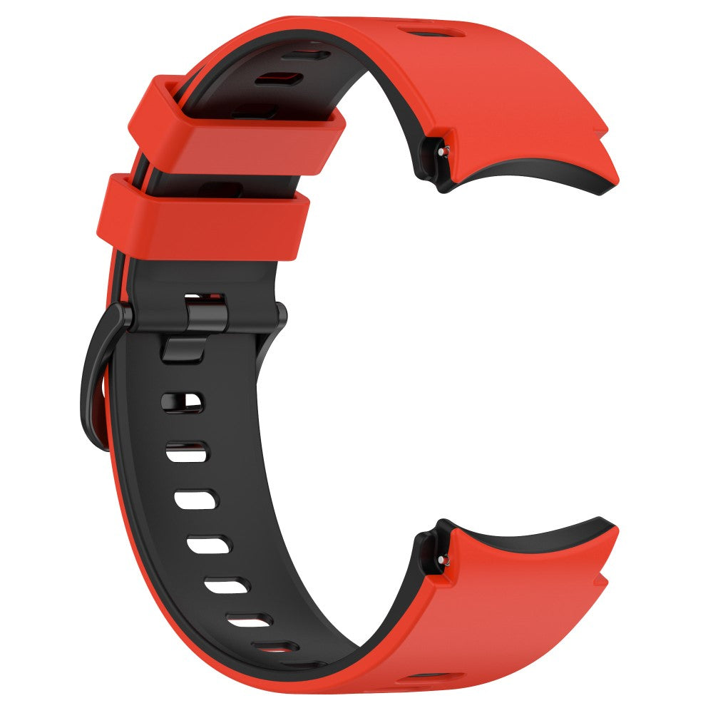 Klassisk Metal Og Silikone Universal Rem passer til Samsung Smartwatch - Rød#serie_1