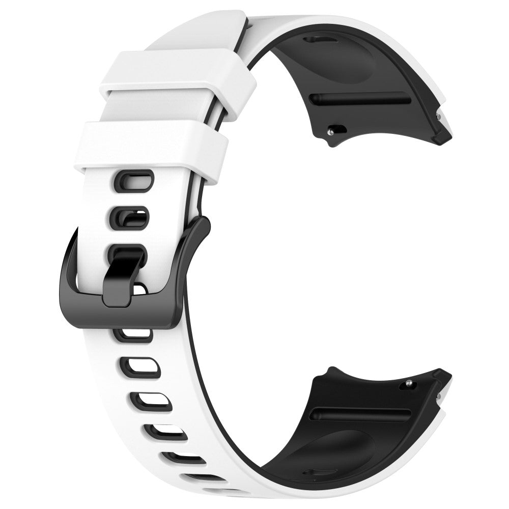 Klassisk Metal Og Silikone Universal Rem passer til Samsung Smartwatch - Hvid#serie_2