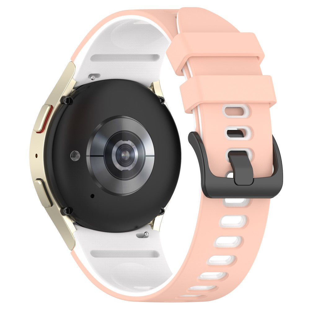 Klassisk Metal Og Silikone Universal Rem passer til Samsung Smartwatch - Pink#serie_5