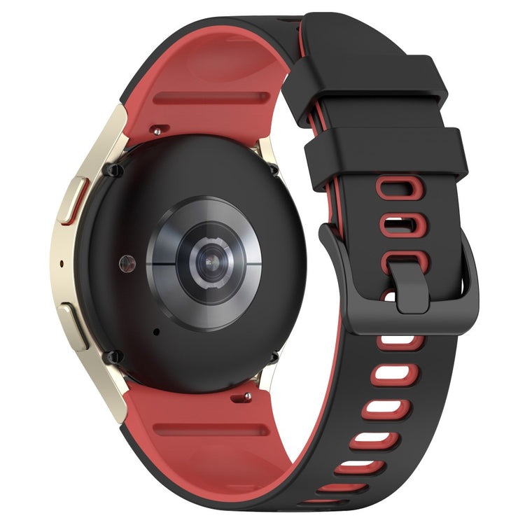 Klassisk Metal Og Silikone Universal Rem passer til Samsung Smartwatch - Rød#serie_7